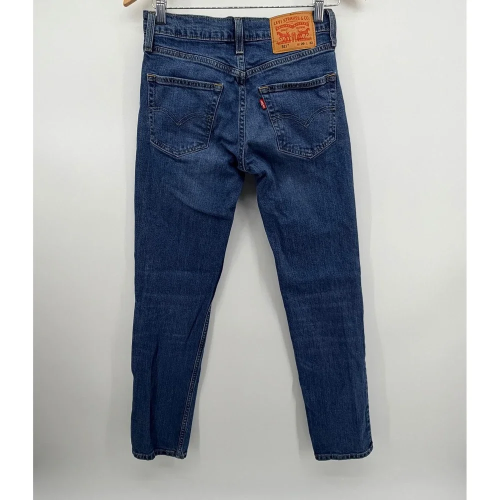 Levi's 511 Slim Fit Jeans Mens 29x32 Blue Medium Wash‎ Stretch Denim